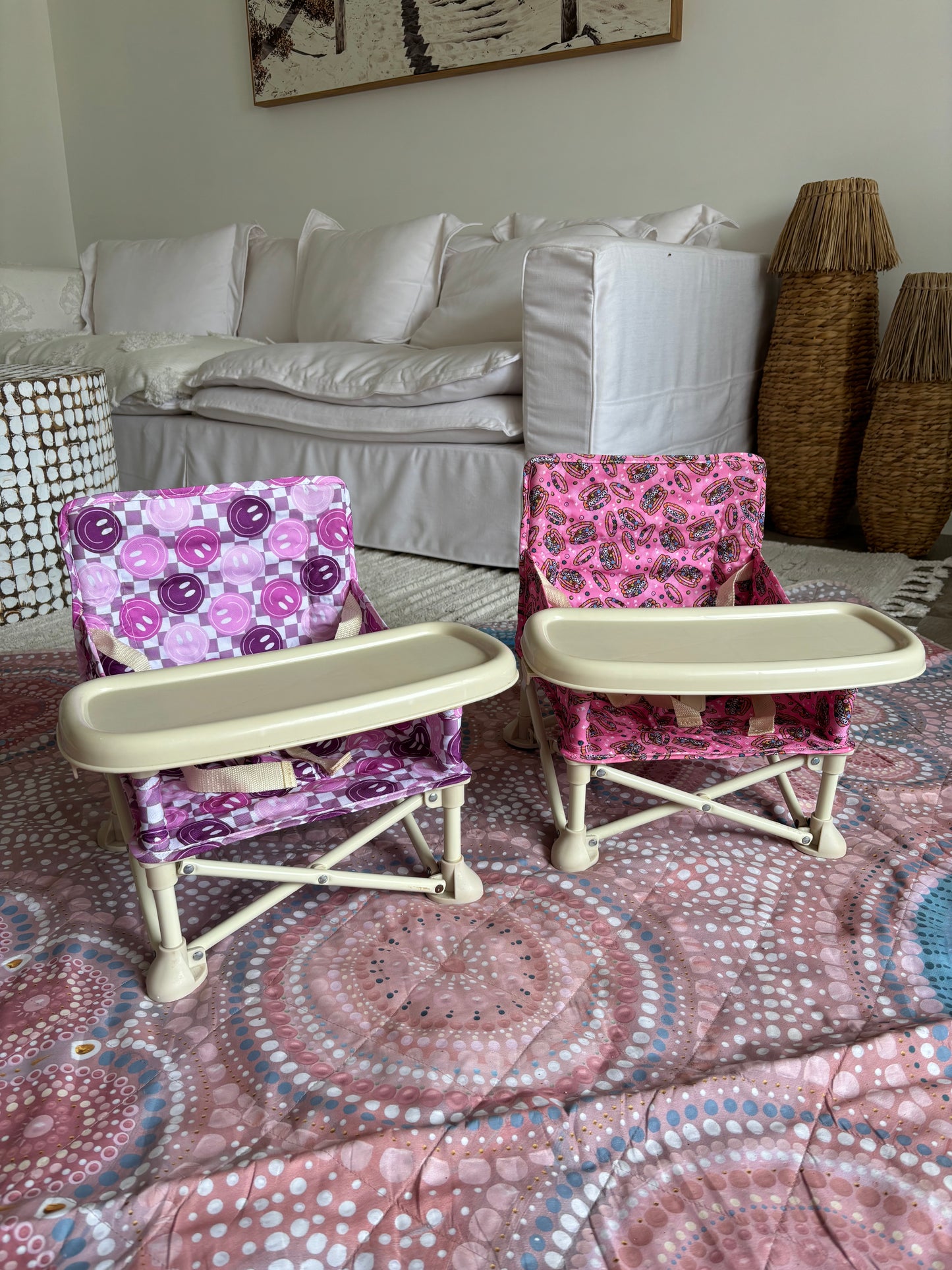 Purple Smiles Baby Chair